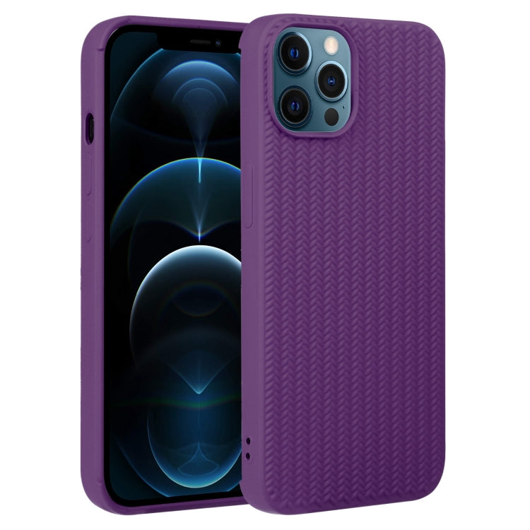 Weave Texture Silicone Phone Case, For iPhone 13 Pro, For iPhone 13 Pro Max, For iPhone 12, For iPhone 12 Pro, For iPhone 12 Pro Max