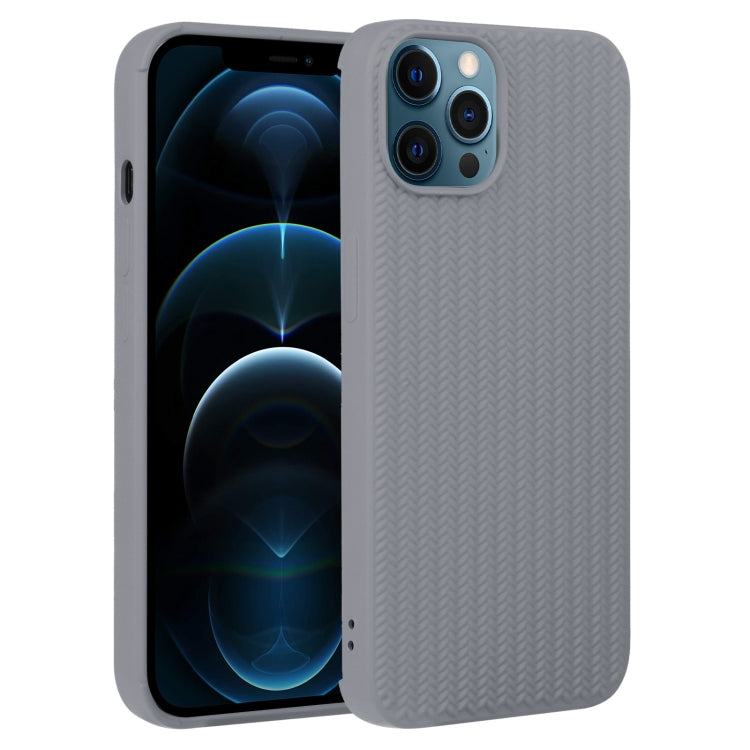 Weave Texture Silicone Phone Case, For iPhone 13 Pro, For iPhone 13 Pro Max, For iPhone 12, For iPhone 12 Pro, For iPhone 12 Pro Max