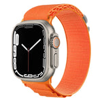 Pulseira de Relógio em Nylon com Fivela Prateada, Para Apple Watch Ultra 49mm / Série 8&7 45mm / SE 2&6&SE&5&4 44mm, Para Apple Watch Série 8&7 41mm / SE 2&6&SE&5&4 40mm / 3&2&1 38mm