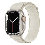 Pulseira de Relógio em Nylon com Fivela Prateada, Para Apple Watch Ultra 49mm / Série 8&7 45mm / SE 2&6&SE&5&4 44mm, Para Apple Watch Série 8&7 41mm / SE 2&6&SE&5&4 40mm / 3&2&1 38mm