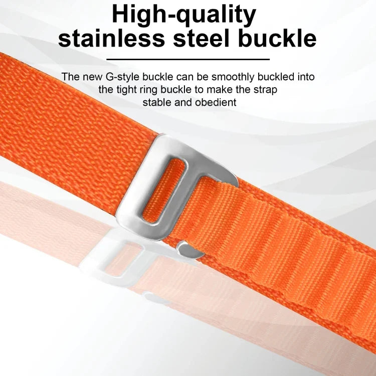 Pulseira de Relógio em Nylon com Fivela Prateada, Para Apple Watch Ultra 49mm / Série 8&7 45mm / SE 2&6&SE&5&4 44mm, Para Apple Watch Série 8&7 41mm / SE 2&6&SE&5&4 40mm / 3&2&1 38mm
