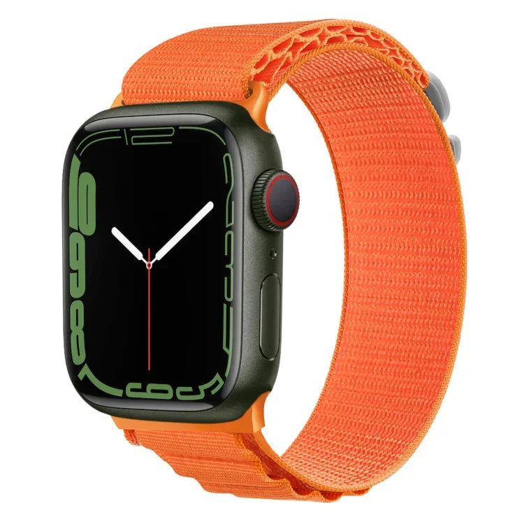 Pulseira de Relógio em Nylon com Fivela Prateada, Para Apple Watch Ultra 49mm / Série 8&7 45mm / SE 2&6&SE&5&4 44mm, Para Apple Watch Série 8&7 41mm / SE 2&6&SE&5&4 40mm / 3&2&1 38mm