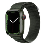 Pulseira de Relógio em Nylon com Fivela Prateada, Para Apple Watch Ultra 49mm / Série 8&7 45mm / SE 2&6&SE&5&4 44mm, Para Apple Watch Série 8&7 41mm / SE 2&6&SE&5&4 40mm / 3&2&1 38mm
