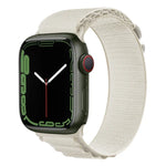 Pulseira de Relógio em Nylon com Fivela Prateada, Para Apple Watch Ultra 49mm / Série 8&7 45mm / SE 2&6&SE&5&4 44mm, Para Apple Watch Série 8&7 41mm / SE 2&6&SE&5&4 40mm / 3&2&1 38mm