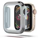 Aluminum alloy and TPU Apple Watch protective case, designed for various Apple Watch models including Series 9 and Ultra.