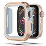 Capa Protetora 2 em 1 em Liga de Alumínio + TPU, Para Apple Watch Ultra 3 / 2 / 1 49mm, Para Apple Watch Série 9 / 8 / 7 45mm, Para Apple Watch Série 6 / 5 / 4 / SE 44mm, Para Apple Watch Série 9 / 8 / 7 41mm, Para Apple Watch Série 6 / 5 / 4 / SE 40mm