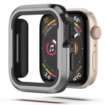 Capa Protetora 2 em 1 em Liga de Alumínio + TPU, Para Apple Watch Ultra 3 / 2 / 1 49mm, Para Apple Watch Série 9 / 8 / 7 45mm, Para Apple Watch Série 6 / 5 / 4 / SE 44mm, Para Apple Watch Série 9 / 8 / 7 41mm, Para Apple Watch Série 6 / 5 / 4 / SE 40mm