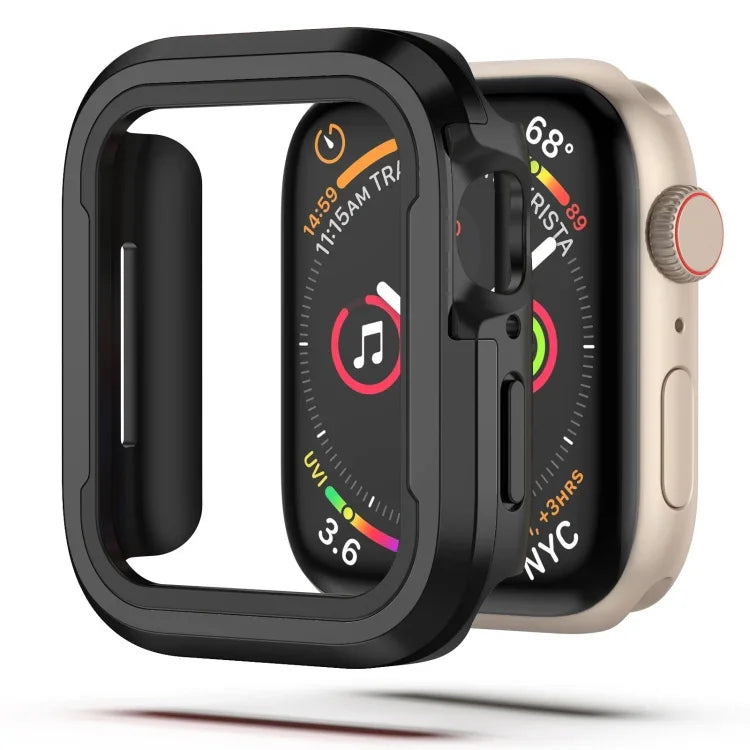 Capa Protetora 2 em 1 em Liga de Alumínio + TPU, Para Apple Watch Ultra 3 / 2 / 1 49mm, Para Apple Watch Série 9 / 8 / 7 45mm, Para Apple Watch Série 6 / 5 / 4 / SE 44mm, Para Apple Watch Série 9 / 8 / 7 41mm, Para Apple Watch Série 6 / 5 / 4 / SE 40mm