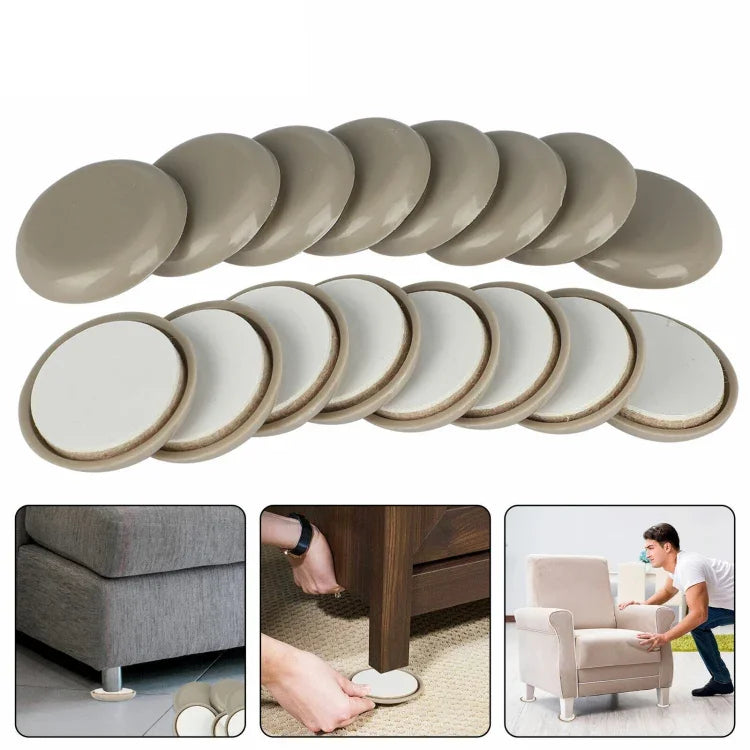 Tapete Antiderrapante Redondo de 25mm para Pés de Mesa e Cadeiras 32 em 1, 25mm