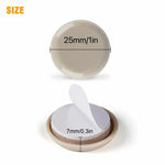 Tapete Antiderrapante Redondo de 25mm para Pés de Mesa e Cadeiras 32 em 1, 25mm