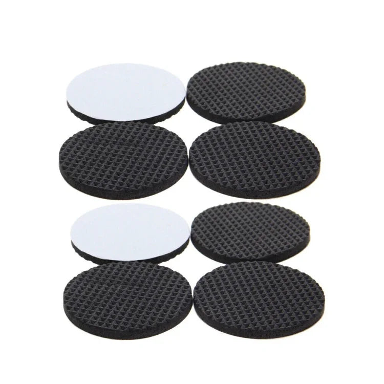 Tapetes Antiderrapantes Redondos de 38mm com Estampa Xadrez EVA para Mesa e Sofá, Redução de Ruído, 40 em 1, 38mm