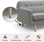 Tapetes Antiderrapantes Redondos de 38mm com Estampa Xadrez EVA para Mesa e Sofá, Redução de Ruído, 40 em 1, 38mm