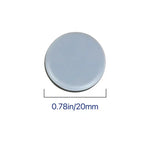 Tapete Antiderrapante Redondo de 20mm para Pés de Mesa e Cadeiras 16 em 1, 20mm