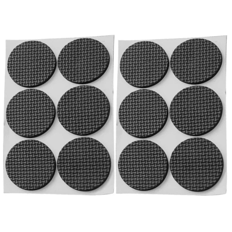 2 Peças de Tapetes Antiderrapantes Redondos de 46mm com Estampa Xadrez EVA para Mesa e Sofá, Redução de Ruído, 46mm