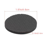 2 Peças de Tapetes Antiderrapantes Redondos de 46mm com Estampa Xadrez EVA para Mesa e Sofá, Redução de Ruído, 46mm