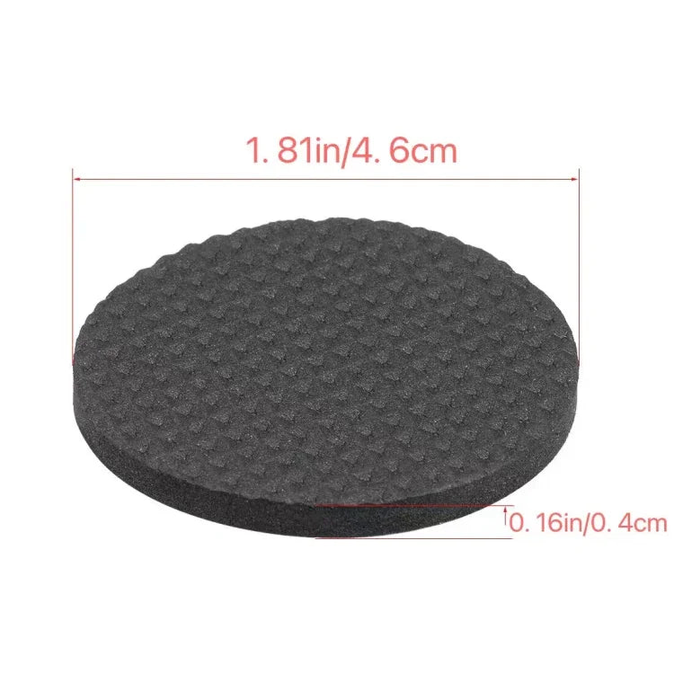 2 Peças de Tapetes Antiderrapantes Redondos de 46mm com Estampa Xadrez EVA para Mesa e Sofá, Redução de Ruído, 46mm