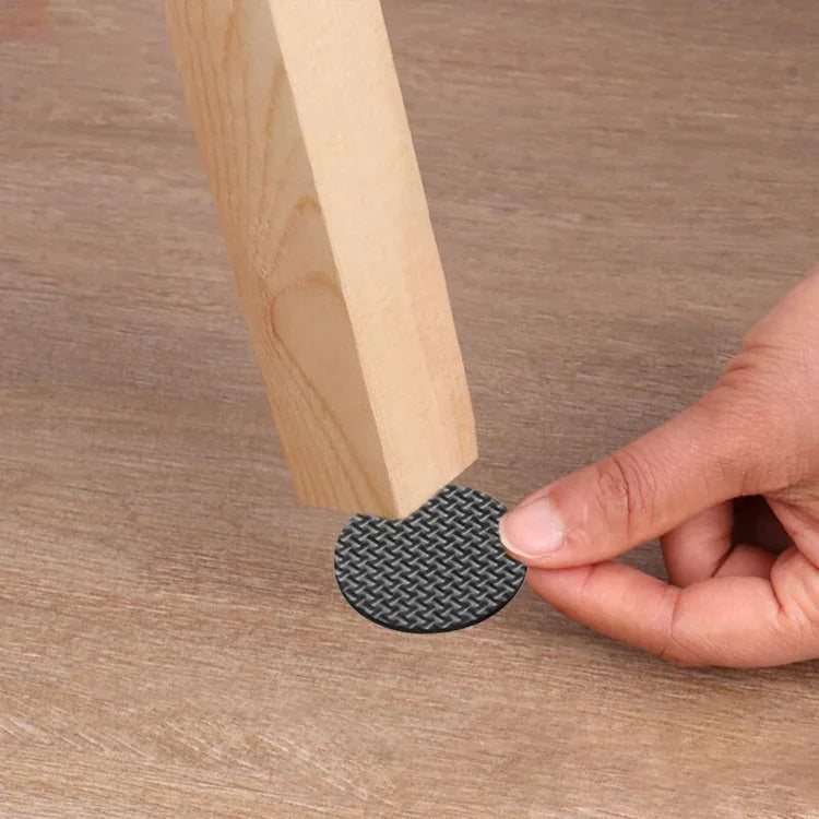 2 Peças de Tapetes Antiderrapantes Redondos de 46mm com Estampa Xadrez EVA para Mesa e Sofá, Redução de Ruído, 46mm