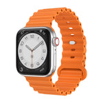 Pulseira de Silicone para Apple Watch Ultra 49mm / Series 8&7 45mm / SE 2&6&SE&5&4 44mm, Para Apple Watch Series 8&7 41mm / SE 2&6&SE&5&4 40mm / 3&2&1 38mm