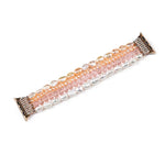 Correia de Relógio com Cristais de Pérola, Para Apple Watch 5 & 4 40mm / 3 & 2 & 1 38mm, Para Apple Watch 5 & 4 44mm / 3 & 2 & 1 42mm