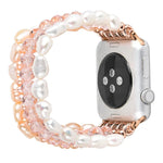 Correia de Relógio com Cristais de Pérola, Para Apple Watch 5 & 4 40mm / 3 & 2 & 1 38mm, Para Apple Watch 5 & 4 44mm / 3 & 2 & 1 42mm