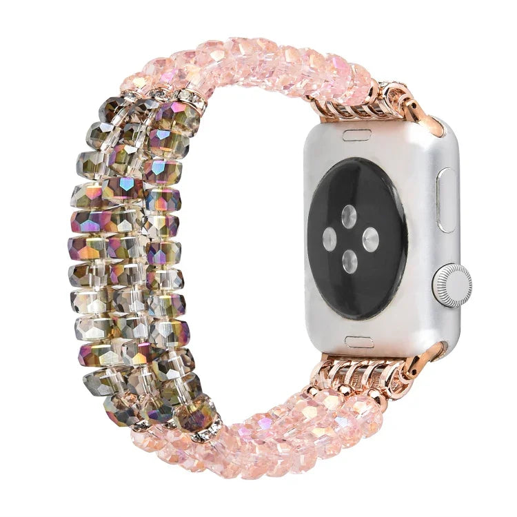Correia de Relógio com Cristais de Pérola, Para Apple Watch 5 & 4 40mm / 3 & 2 & 1 38mm, Para Apple Watch 5 & 4 44mm / 3 & 2 & 1 42mm