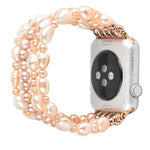Correia de Relógio com Cristais de Pérola, Para Apple Watch 5 & 4 40mm / 3 & 2 & 1 38mm, Para Apple Watch 5 & 4 44mm / 3 & 2 & 1 42mm