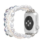 Correia de Relógio com Cristais de Pérola, Para Apple Watch 5 & 4 40mm / 3 & 2 & 1 38mm, Para Apple Watch 5 & 4 44mm / 3 & 2 & 1 42mm
