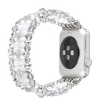 Correia de Relógio com Cristais de Pérola, Para Apple Watch 5 & 4 40mm / 3 & 2 & 1 38mm, Para Apple Watch 5 & 4 44mm / 3 & 2 & 1 42mm
