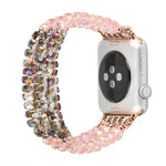 Correia de Relógio com Cristais de Pérola, Para Apple Watch 5 & 4 40mm / 3 & 2 & 1 38mm, Para Apple Watch 5 & 4 44mm / 3 & 2 & 1 42mm
