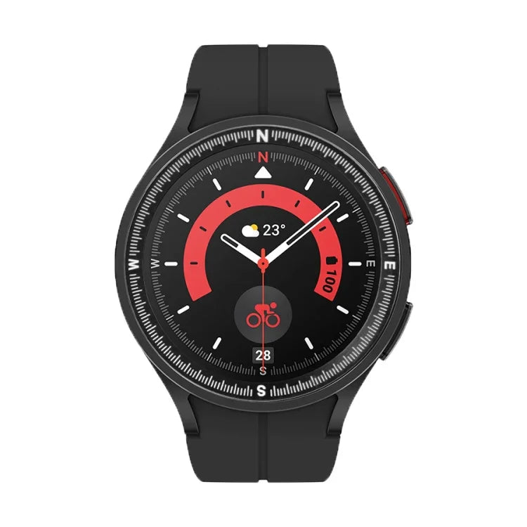 Bisel de Relógio Metálico com Escala de Bússola, Para Samsung Galaxy Watch 5 Pro