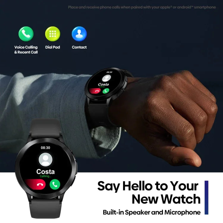 Zeblaze Btalk 2 Smartwatch HD com Ecrã Redondo de 1,3 polegadas Suporta Chamadas de Voz/Monitorização de Saúde