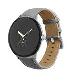 Pulseira de Relógio em Pele Genuína com Costura de Cauda Apontada, Para Google Pixel Watch 4 / 3 / 2 / 1 41mm