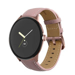 Pulseira de Relógio em Pele Genuína com Costura de Cauda Apontada, Para Google Pixel Watch 4 / 3 / 2 / 1 41mm