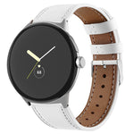 Correia de relógio em pele genuína com cauda redonda, para Google Pixel Watch 4 / 3 / 2 / 1 41mm