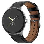 Correia de relógio em pele genuína com cauda redonda, para Google Pixel Watch 4 / 3 / 2 / 1 41mm