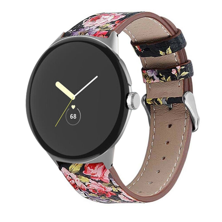 Correia de relógio em pele genuína com cauda redonda, para Google Pixel Watch 4 / 3 / 2 / 1 41mm