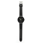 Correia de relógio em pele genuína com ranhuras, para Google Pixel Watch 4 / 3 / 2 / 1 41mm