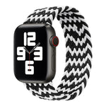Pulseira de relógio trançada em nylon de uma volta para Apple Watch Series 8&7 41mm / SE 2&6&SE&5&4 40mm / 3&2&1 38mm, para Apple Watch Series 8&7 41mm, 135mm, para Apple Watch Series 8&7 41mm, 135mm
