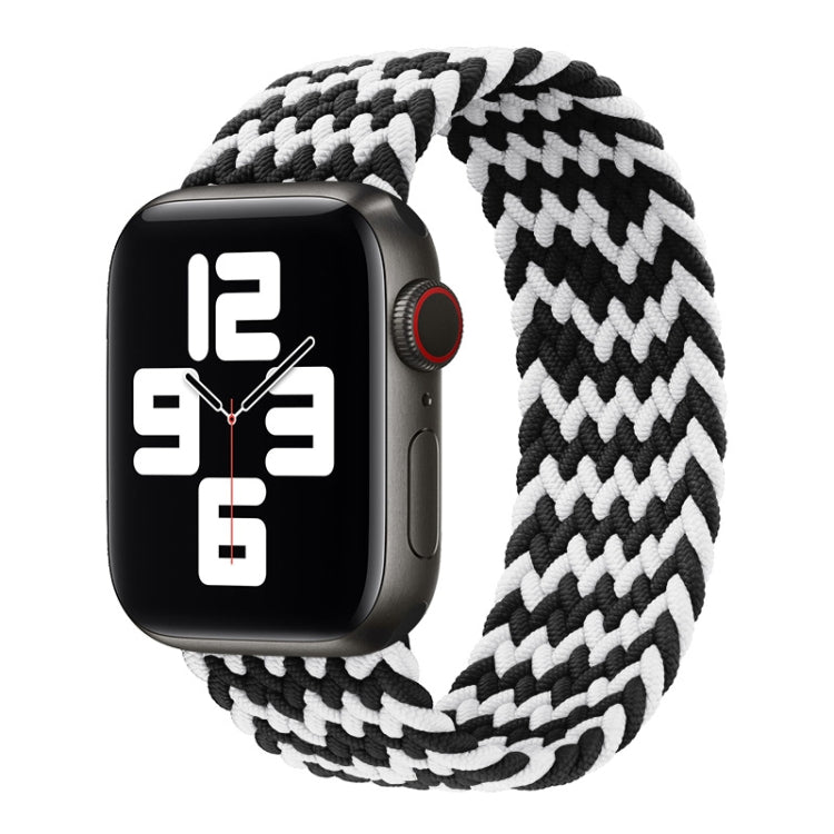 Pulseira de relógio trançada em nylon de uma volta para Apple Watch Series 8&7 41mm / SE 2&6&SE&5&4 40mm / 3&2&1 38mm, para Apple Watch Series 8&7 41mm, 135mm, para Apple Watch Series 8&7 41mm, 135mm