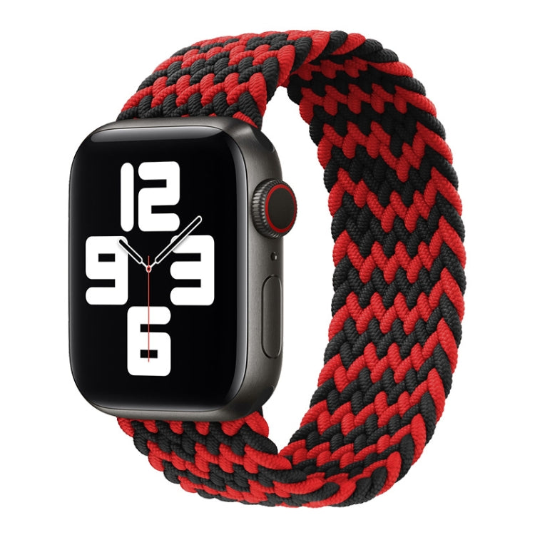 Pulseira de relógio trançada em nylon de uma volta para Apple Watch Series 8&7 41mm / SE 2&6&SE&5&4 40mm / 3&2&1 38mm, para Apple Watch Series 8&7 41mm, 135mm, para Apple Watch Series 8&7 41mm, 135mm