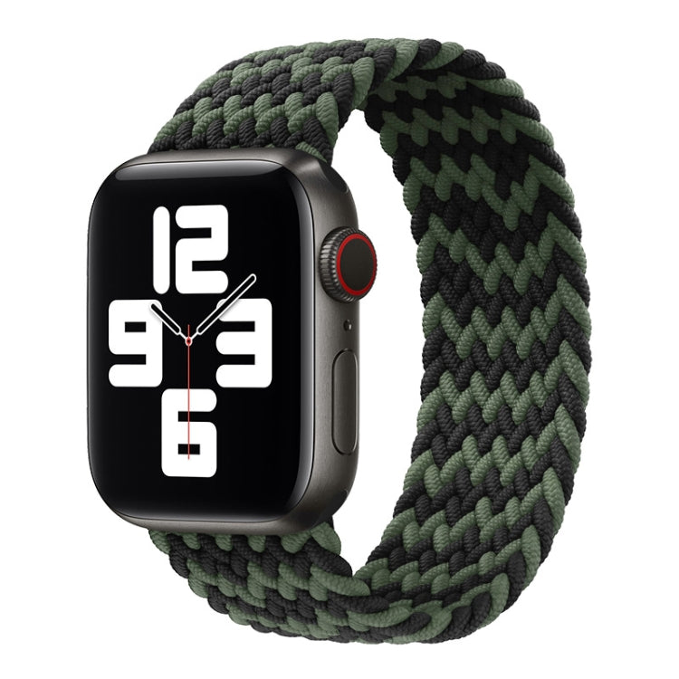 Pulseira de relógio trançada em nylon de uma volta para Apple Watch Series 8&7 41mm / SE 2&6&SE&5&4 40mm / 3&2&1 38mm, para Apple Watch Series 8&7 41mm, 135mm, para Apple Watch Series 8&7 41mm, 135mm