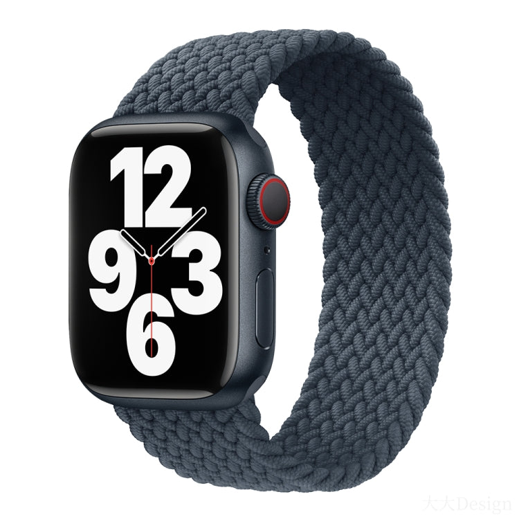 Pulseira de relógio trançada em nylon de uma volta para Apple Watch Series 8&7 41mm / SE 2&6&SE&5&4 40mm / 3&2&1 38mm, para Apple Watch Series 8&7 41mm, 135mm, para Apple Watch Series 8&7 41mm, 135mm