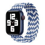 Pulseira de relógio trançada em nylon de uma volta para Apple Watch Series 8&7 41mm / SE 2&6&SE&5&4 40mm / 3&2&1 38mm, para Apple Watch Series 8&7 41mm, 135mm, para Apple Watch Series 8&7 41mm, 135mm