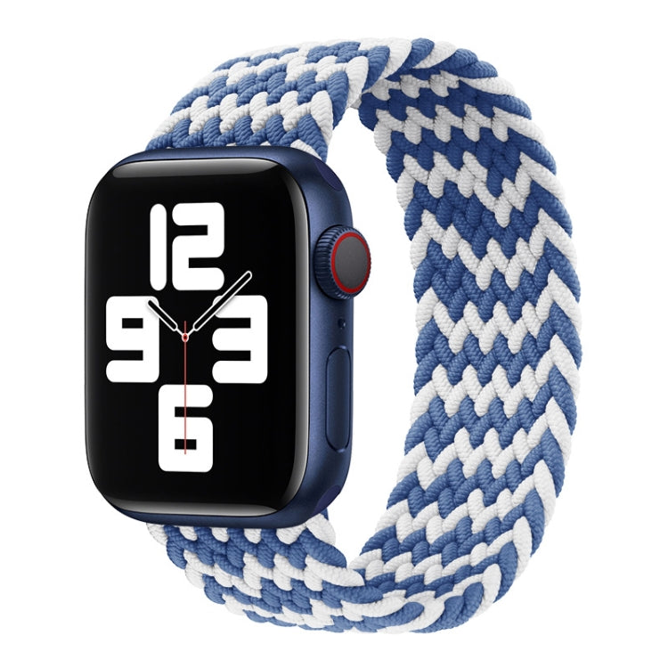 Pulseira de relógio trançada em nylon de uma volta para Apple Watch Series 8&7 41mm / SE 2&6&SE&5&4 40mm / 3&2&1 38mm, para Apple Watch Series 8&7 41mm, 135mm, para Apple Watch Series 8&7 41mm, 135mm