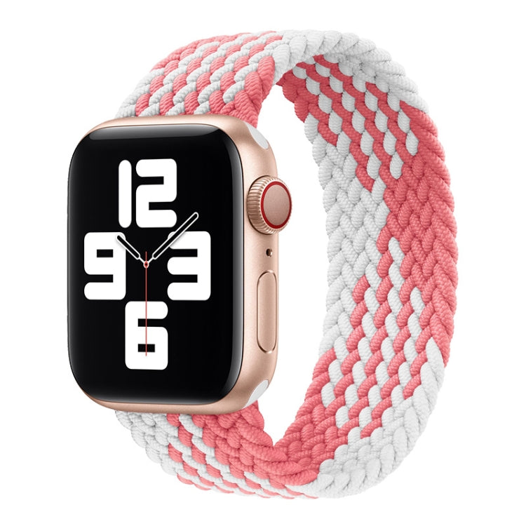 Pulseira de relógio trançada em nylon de uma volta para Apple Watch Series 8&7 41mm / SE 2&6&SE&5&4 40mm / 3&2&1 38mm, para Apple Watch Series 8&7 41mm, 135mm, para Apple Watch Series 8&7 41mm, 135mm