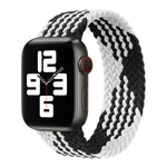 Pulseira de relógio trançada em nylon de uma volta para Apple Watch Series 8&7 41mm / SE 2&6&SE&5&4 40mm / 3&2&1 38mm, para Apple Watch Series 8&7 41mm, 135mm, para Apple Watch Series 8&7 41mm, 135mm