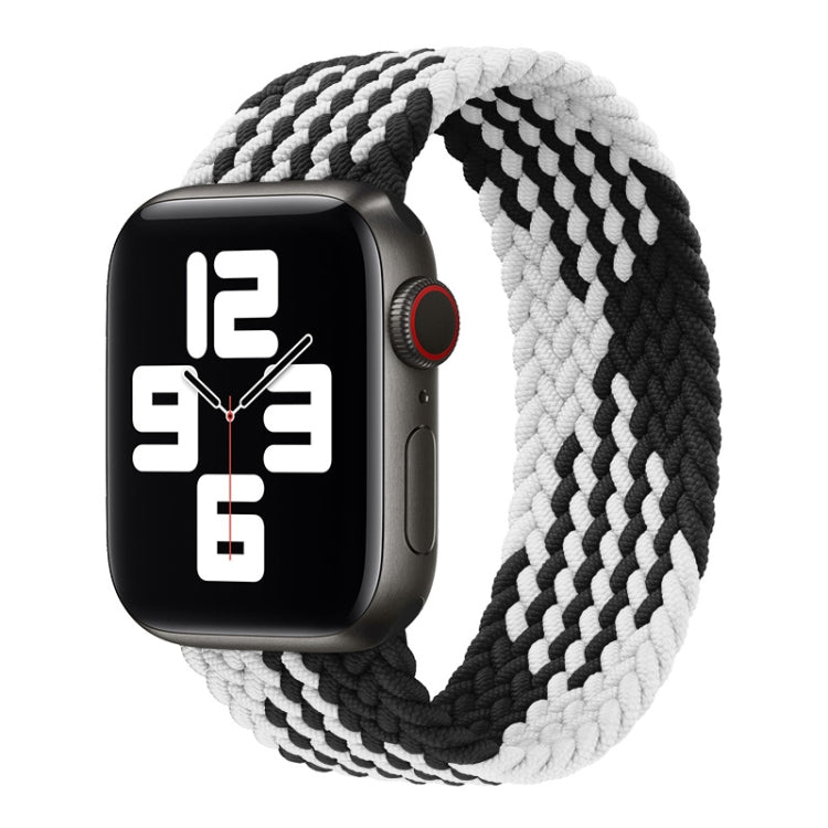 Pulseira de relógio trançada em nylon de uma volta para Apple Watch Series 8&7 41mm / SE 2&6&SE&5&4 40mm / 3&2&1 38mm, para Apple Watch Series 8&7 41mm, 135mm, para Apple Watch Series 8&7 41mm, 135mm