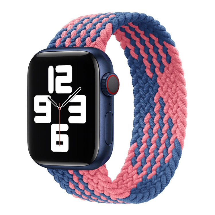 Pulseira de relógio trançada em nylon de uma volta para Apple Watch Series 8&7 41mm / SE 2&6&SE&5&4 40mm / 3&2&1 38mm, para Apple Watch Series 8&7 41mm, 135mm, para Apple Watch Series 8&7 41mm, 135mm