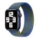 Nylon Single-turn Braided Watch Band For Apple Watch Series 8&7 41mm / SE 2&6&SE&5&4 40mm / 3&2&1 38mm, For Apple Watch Series 8&7 41mm,145mm, For Apple Watch Series 8&7 41mm, 145mm