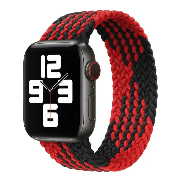 Correia de Relógio Trançada de Nylon de Uma Volta para Apple Watch Series 8&7 41mm / SE 2&6&SE&5&4 40mm / 3&2&1 38mm, Para Apple Watch Series 8&7 41mm,155mm, Para Apple Watch Series 8&7 41mm, 155mm